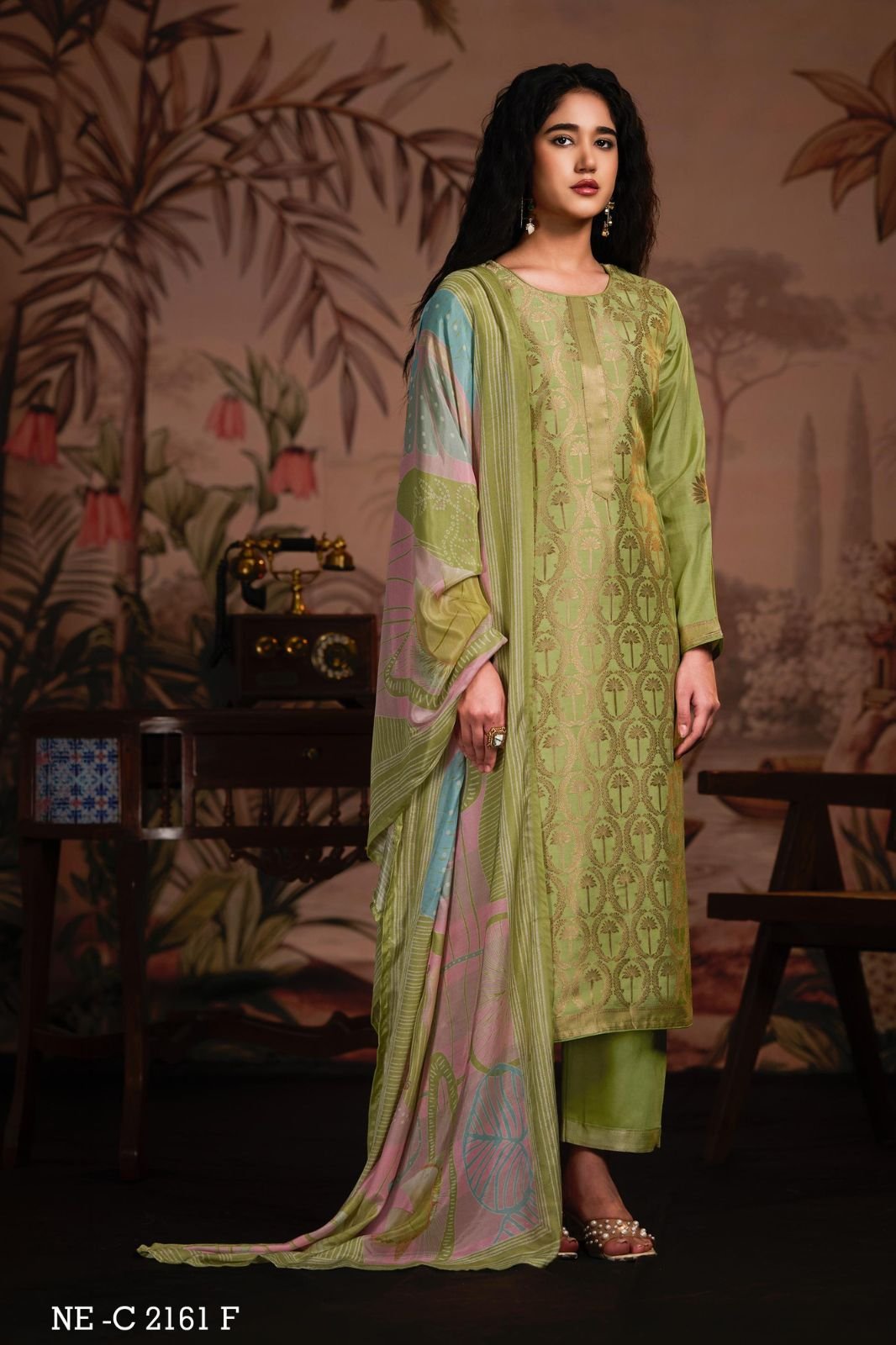Netra Exclusive Aarna Supreme Pure Muslin Suit NE-C 2161 F