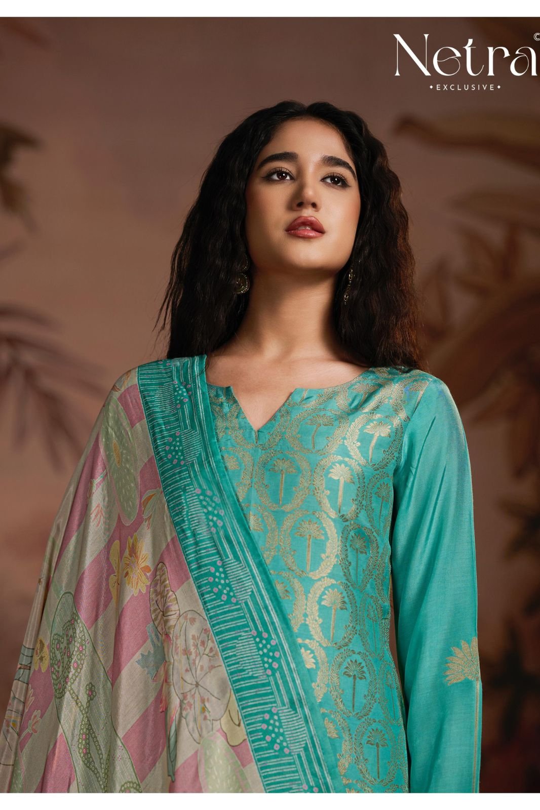 Netra Exclusive Aarna Supreme Pure Muslin Suit NE-C 2161 B
