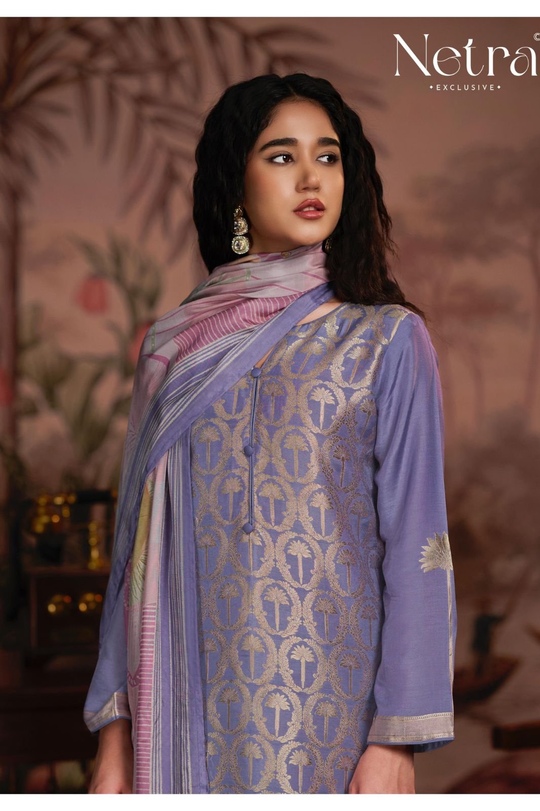 Netra Exclusive Aarna Supreme Pure Muslin Suit NE-C 2161 C