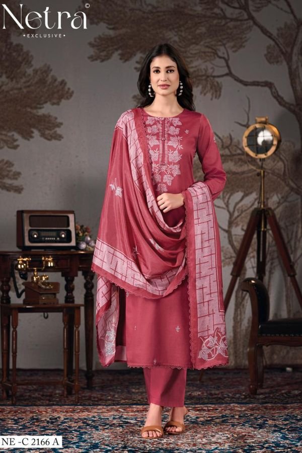 Netra Exclusive Gucci 10 Pure Cotton Ladies Suit NE-C 2166 A