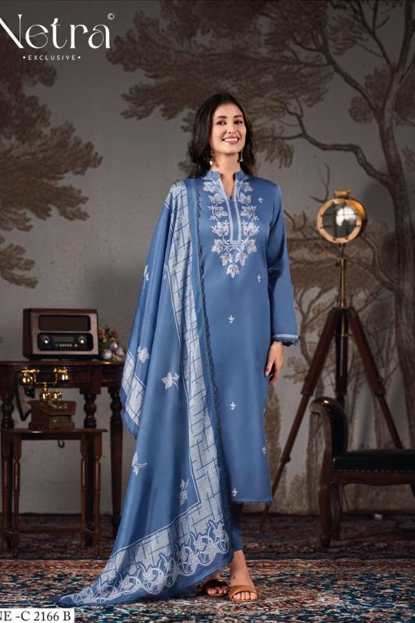 Netra Exclusive Gucci 10 Pure Cotton Ladies Suit NE-C 2166 B