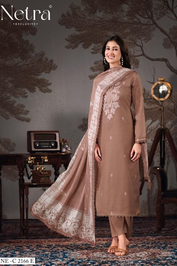 Netra Exclusive Gucci 10 Pure Cotton Ladies Suit NE-C 2166 E
