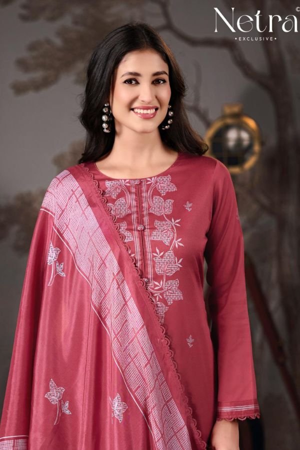 Netra Exclusive Gucci 10 Pure Cotton Ladies Suit NE-C 2166 A