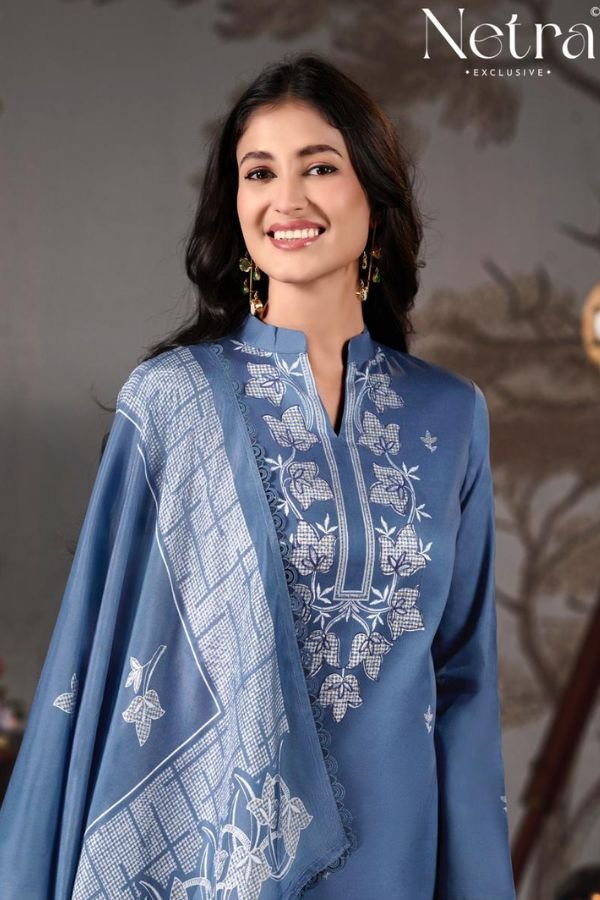 Netra Exclusive Gucci 10 Pure Cotton Ladies Suit NE-C 2166 B
