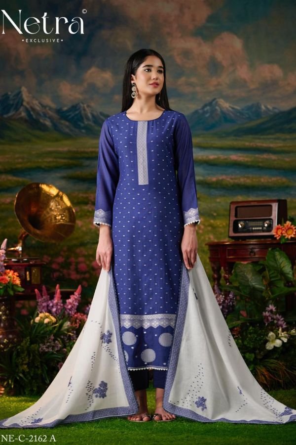 Netra Exclusive Hesika Pure Jamdani Suit NE-C 2162 A