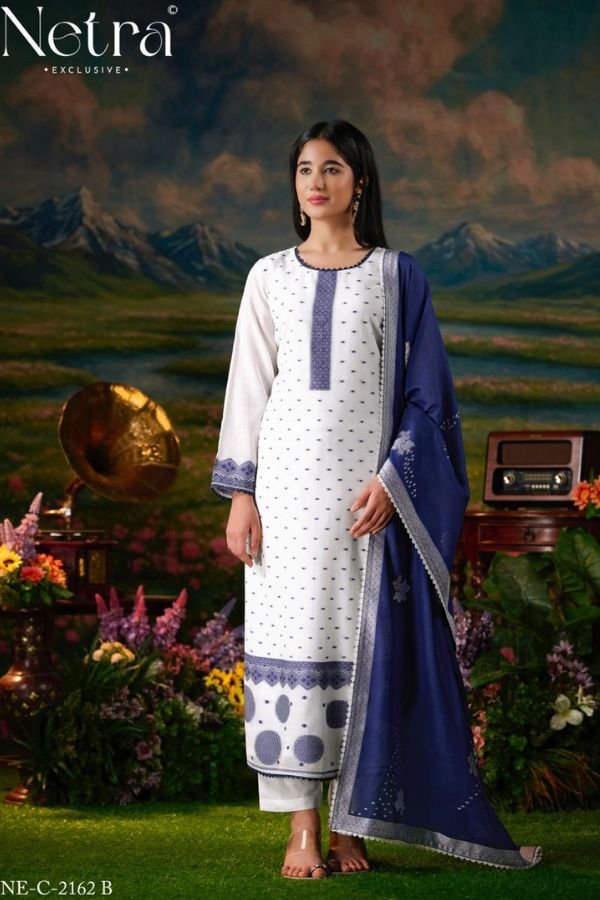 Netra Exclusive Hesika Pure Jamdani Suit NE-C 2162 B