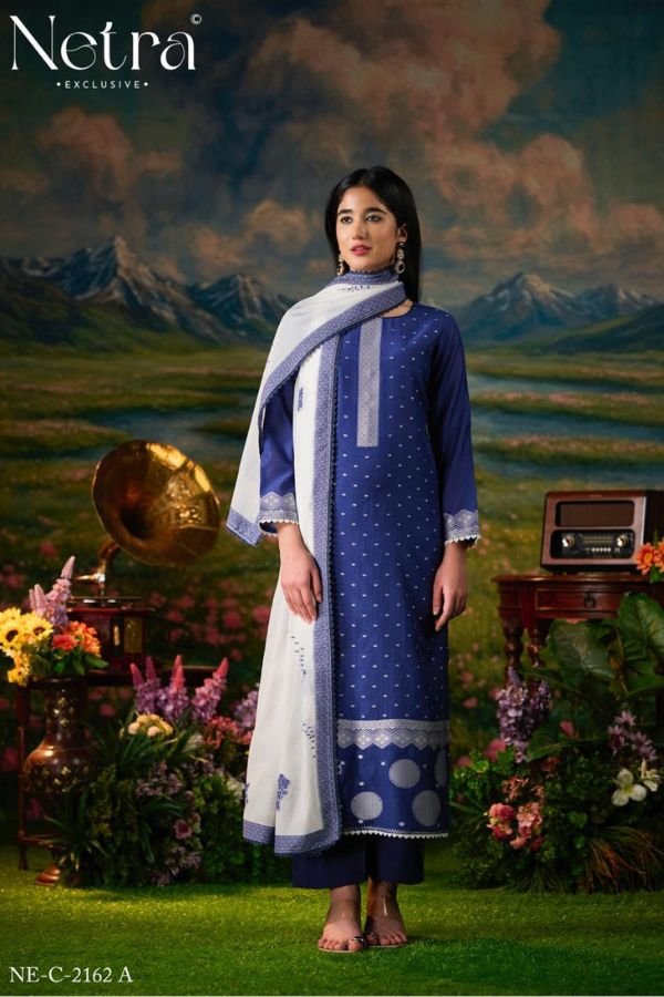 Netra Exclusive Hesika Pure Jamdani Suit NE-C 2162 A