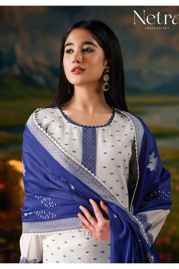 Netra Exclusive Hesika Pure Jamdani Suit NE-C 2162 B