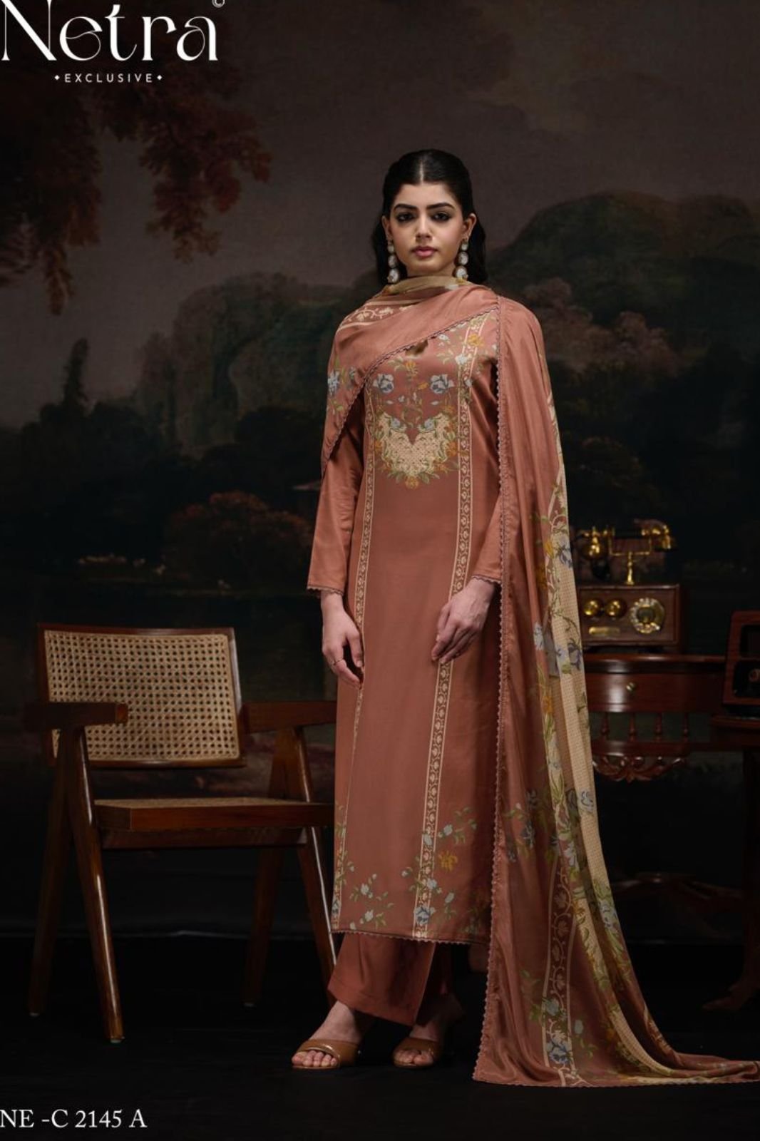 Netra Exclusive Kristi Pure Cotton Ladies Suit NE-C 2145 A