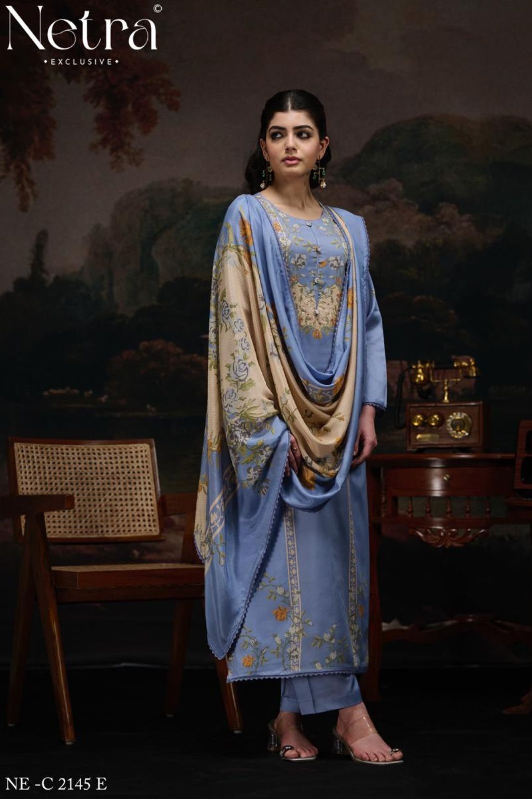 Netra Exclusive Kristi Pure Cotton Ladies Suit NE-C 2145 E