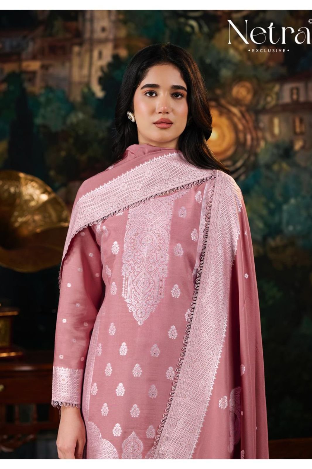 Netra Exclusive Neha Muslin Ladies Suit NE-C 2157 A