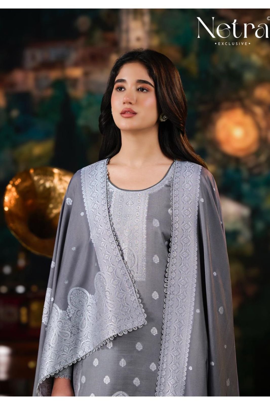 Netra Exclusive Neha Muslin Ladies Suit NE-C 2157 E