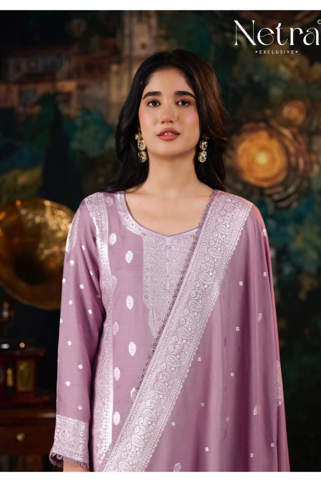 Netra Exclusive Neha Muslin Ladies Suit NE-C 2157 F