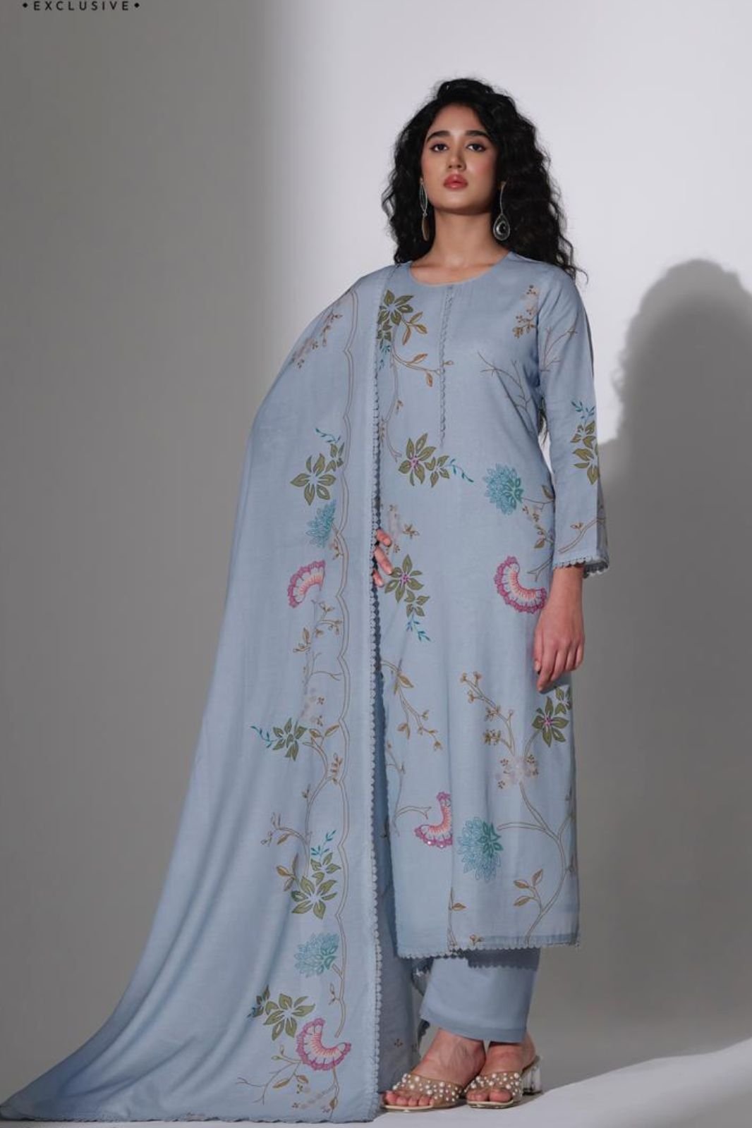 Netra Exclusive Nirvi Pure Banarasi Mul Suit NE-C 2146 C