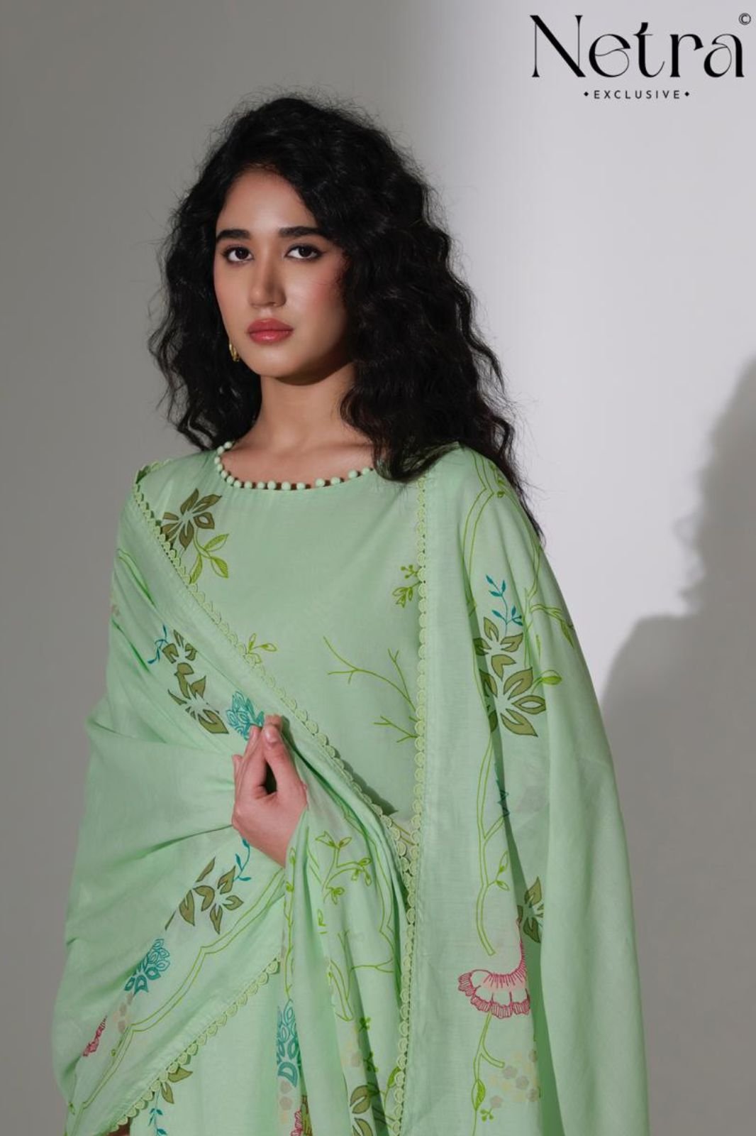 Netra Exclusive Nirvi Pure Banarasi Mul Suit NE-C 2146 F