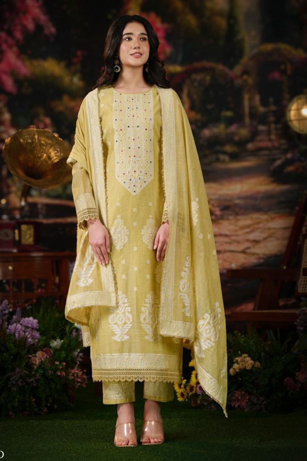 Netra Exclusive Saiba Pure Jamdani Suit NE-C 2150 D