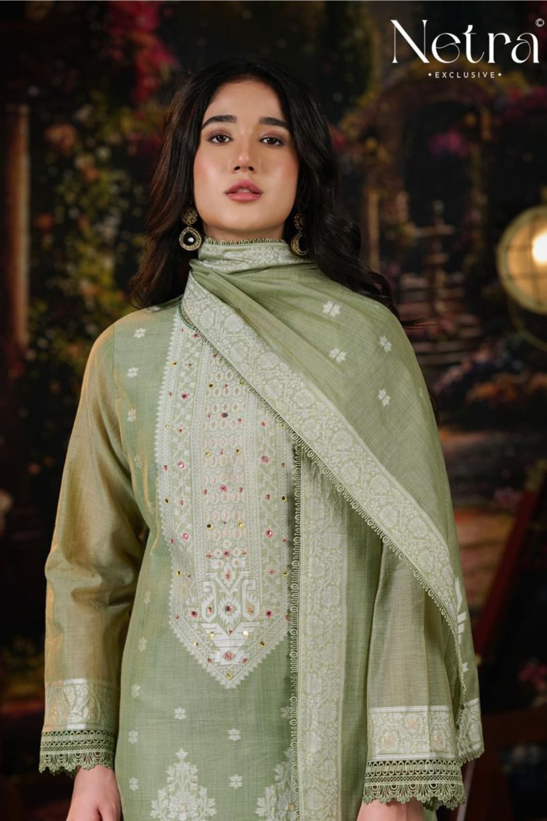 Netra Exclusive Saiba Pure Jamdani Suit NE-C 2150 B