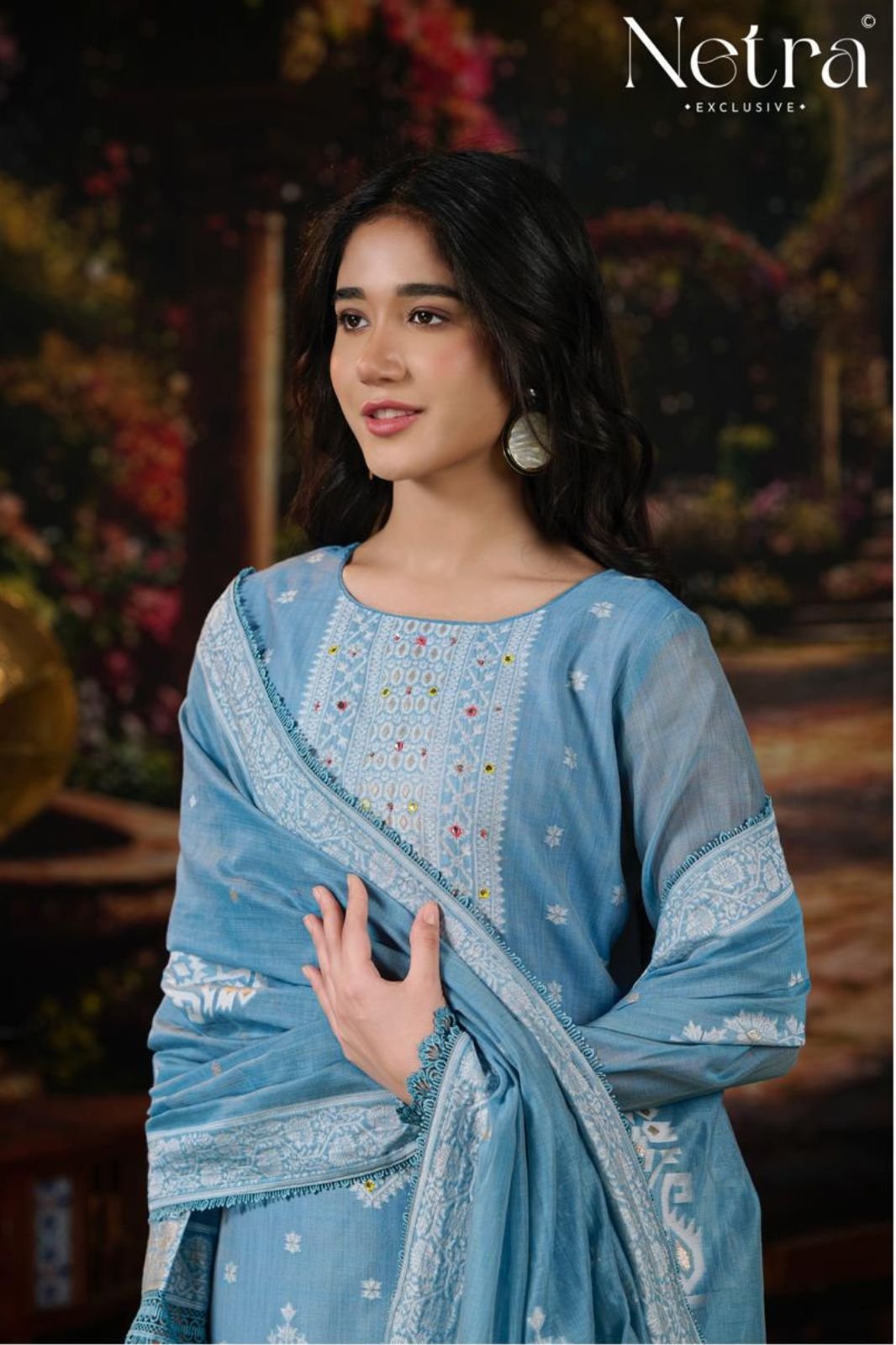 Netra Exclusive Saiba Pure Jamdani Suit NE-C 2150 C