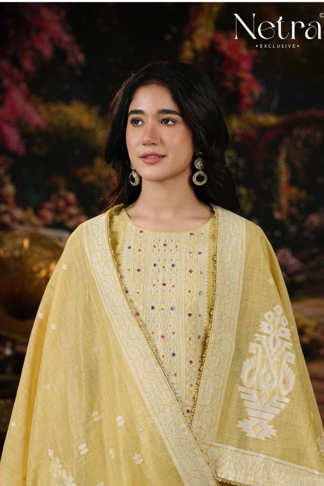 Netra Exclusive Saiba Pure Jamdani Suit NE-C 2150 D
