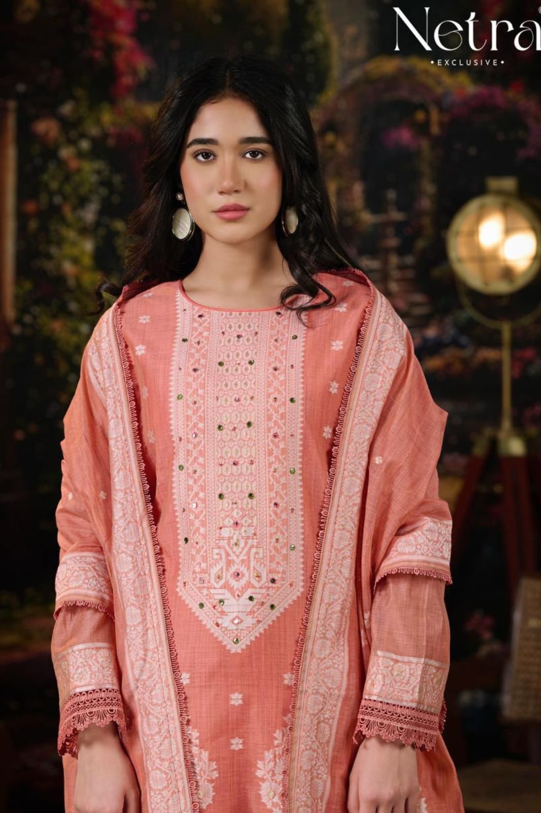 Netra Exclusive Saiba Pure Jamdani Suit NE-C 2150 F