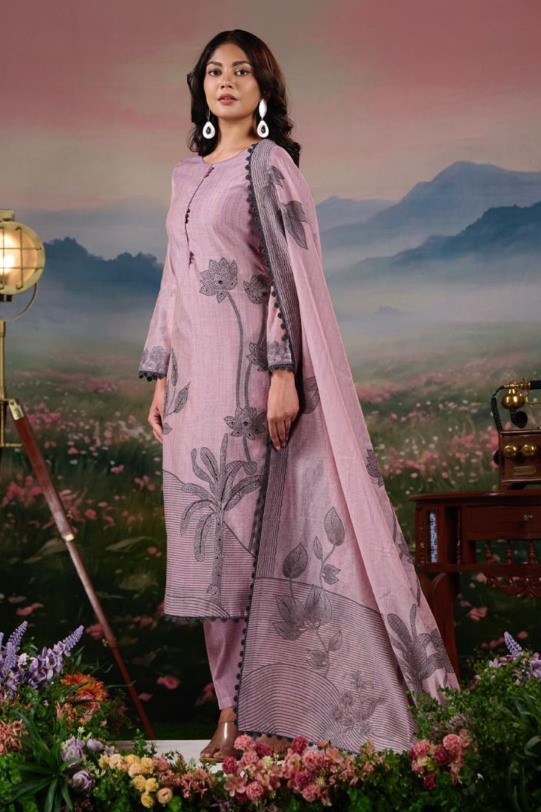 Netra Exclusive Teju Pure Jamdani Suit NE-C 2158 A