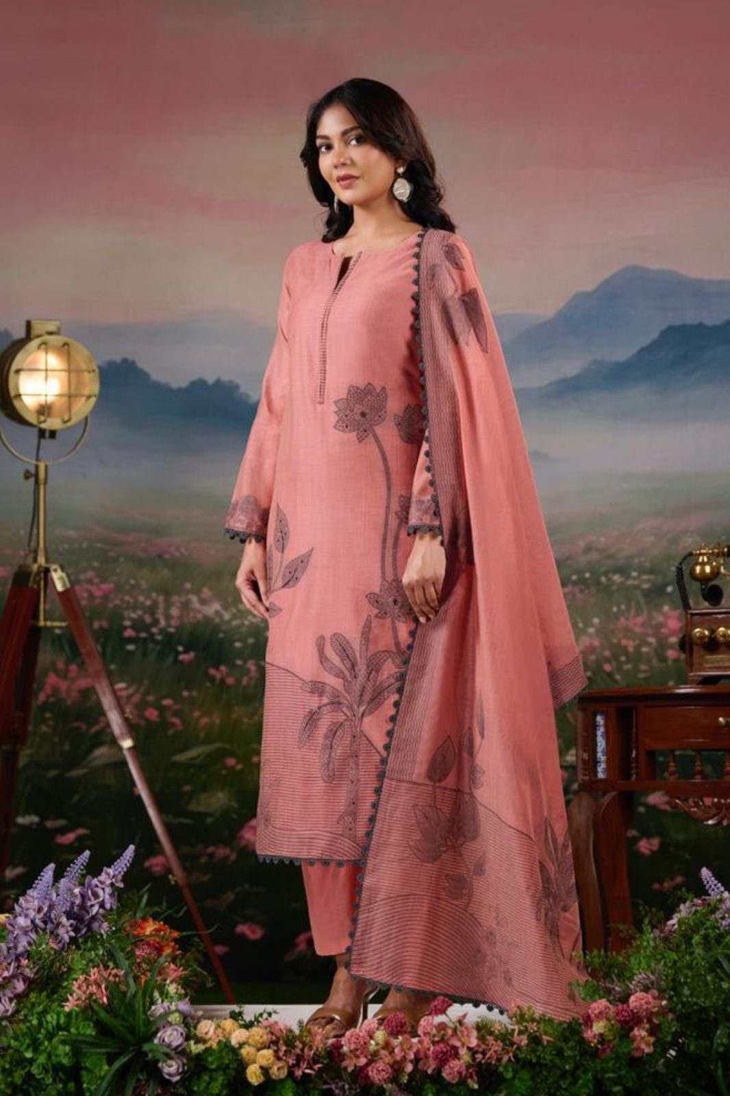 Netra Exclusive Teju Pure Jamdani Suit NE-C 2158-C