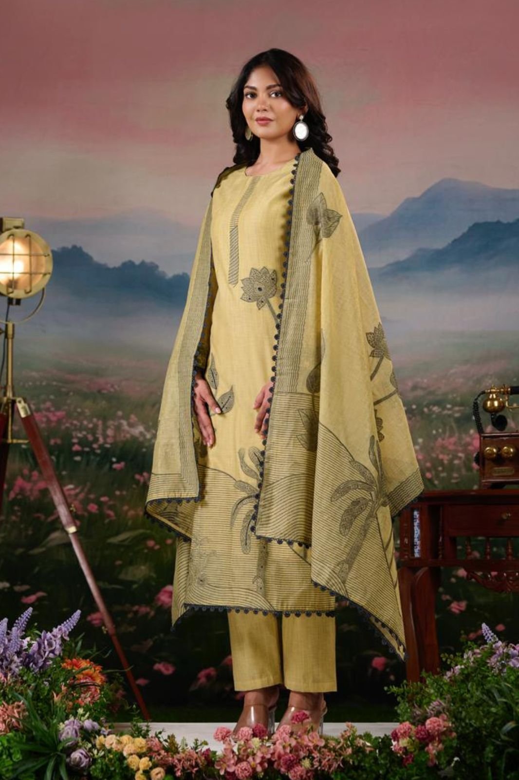 Netra Exclusive Teju Pure Jamdani Suit NE-C 2158 E