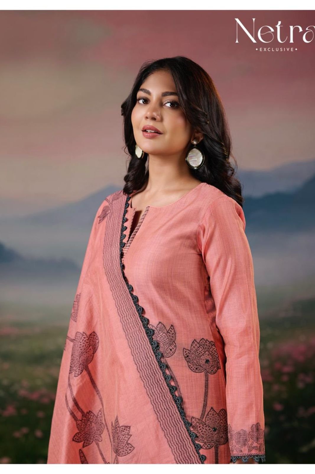 Netra Exclusive Teju Pure Jamdani Suit NE-C 2158 C