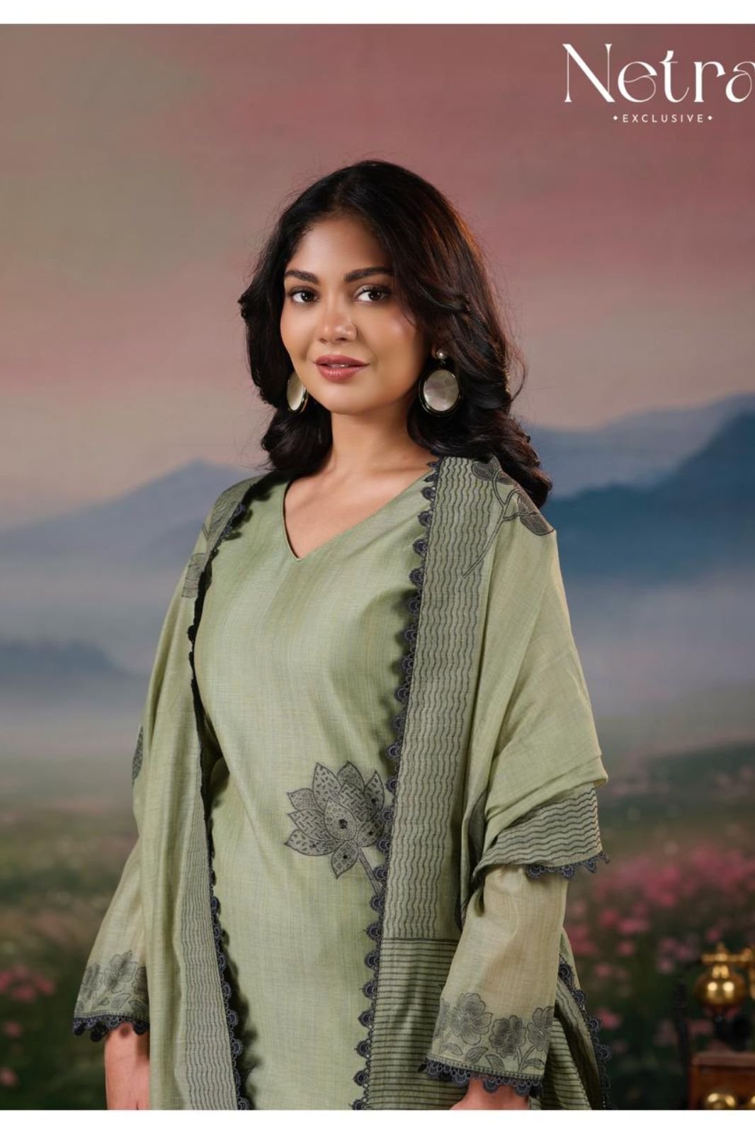 Netra Exclusive Teju Pure Jamdani Suit NE-C 2158 D