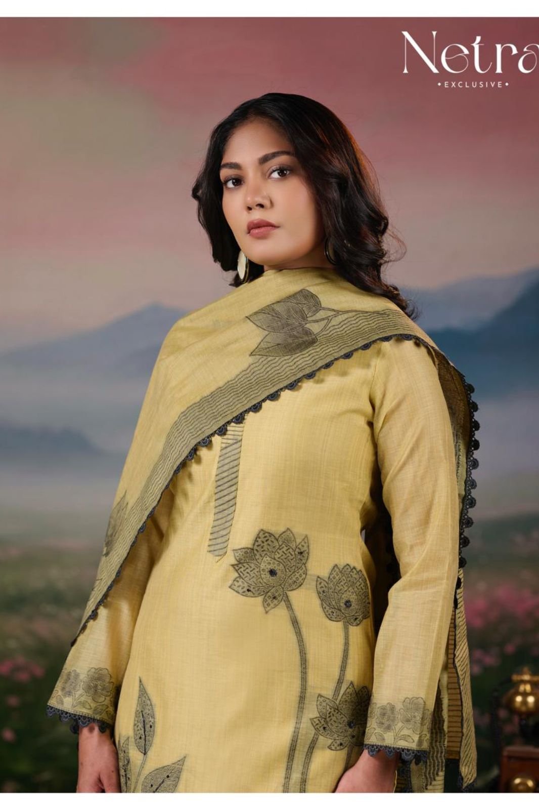 Netra Exclusive Teju Pure Jamdani Suit NE-C 2158 E