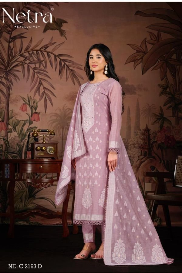 Netra Exclusive Yamika Pure Jamdani Suit NE-C 2163 D