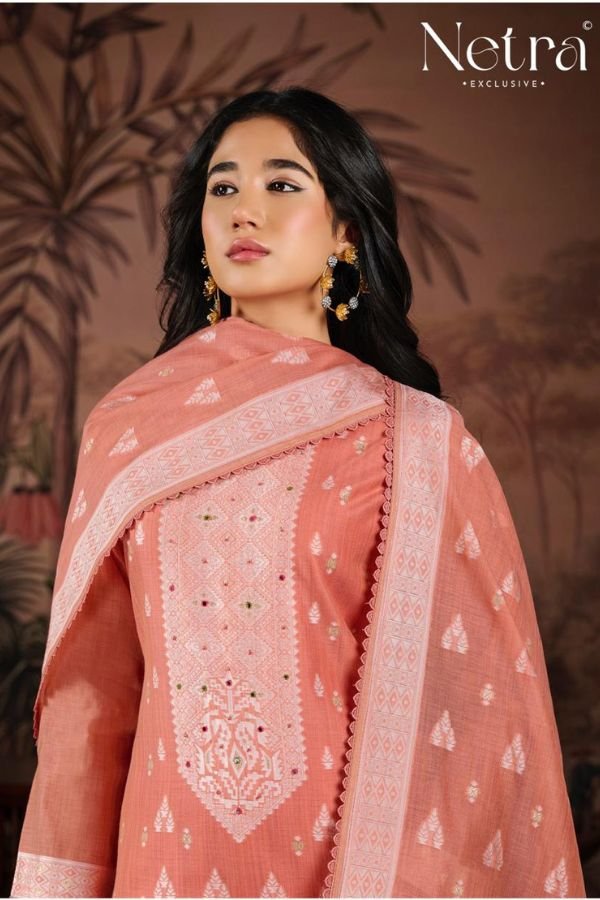 Netra Exclusive Yamika Pure Jamdani Suit NE-C 2163 A