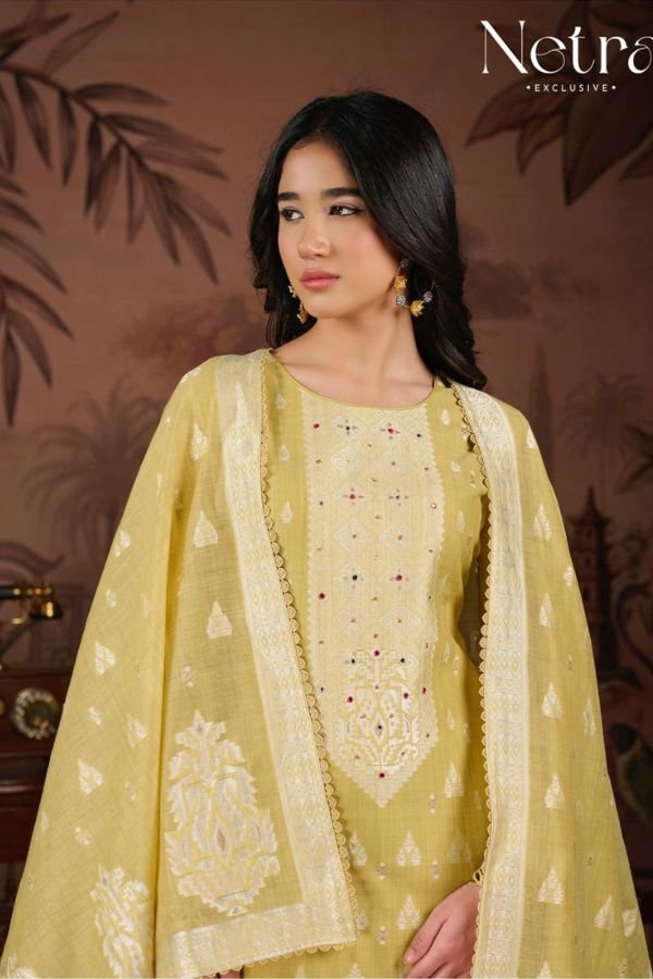 Netra Exclusive Yamika Pure Jamdani Suit NE-C 2163 C