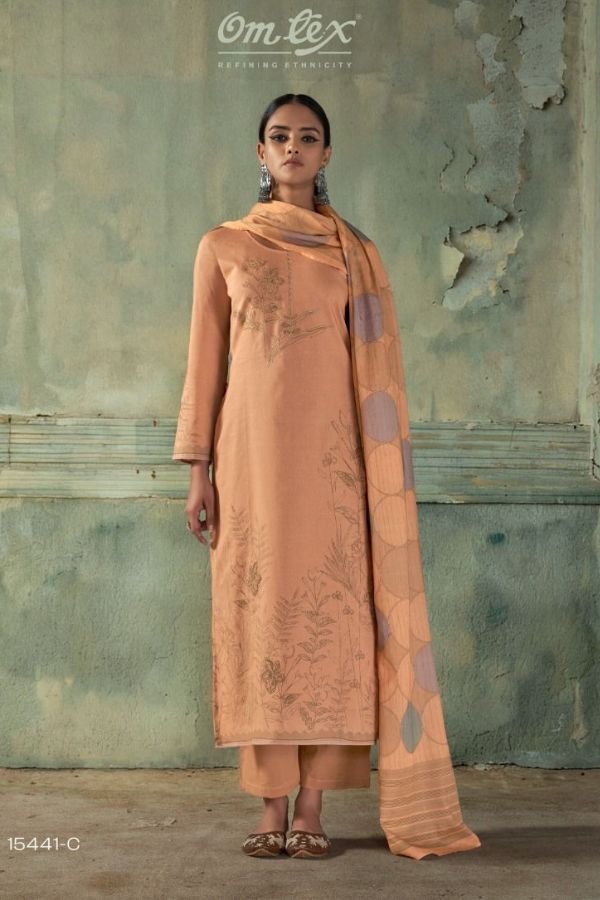 Omtex Aarzaa Premium Lawn Cotton Ladies Suit 15441-C