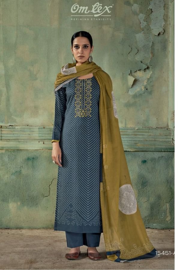 Omtex Fiza Premium Lawn Cotton Ladies Suit 15451-A