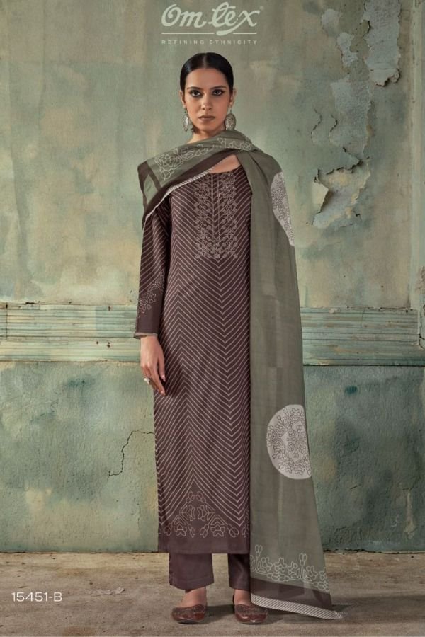 Omtex Fiza Premium Lawn Cotton Ladies Suit 15451-B