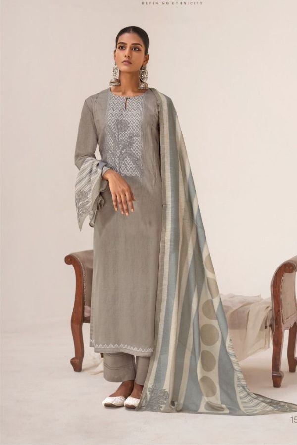 Omtex Nakshikaam Premium Lawn Cotton Ladies Suit 15271-B