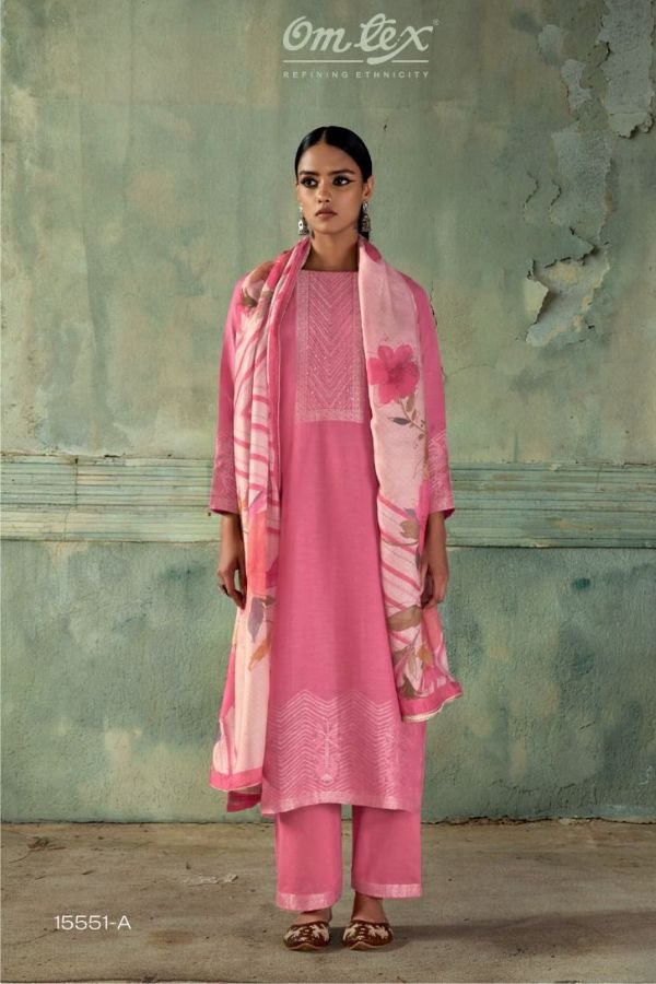 Omtex Noor Linen Unstitched Ladies Salwar Suit 15551-A