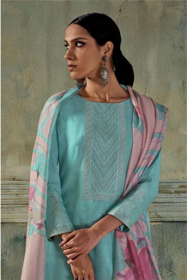 Omtex Noor Linen Unstitched Ladies Salwar Suit 15551-B