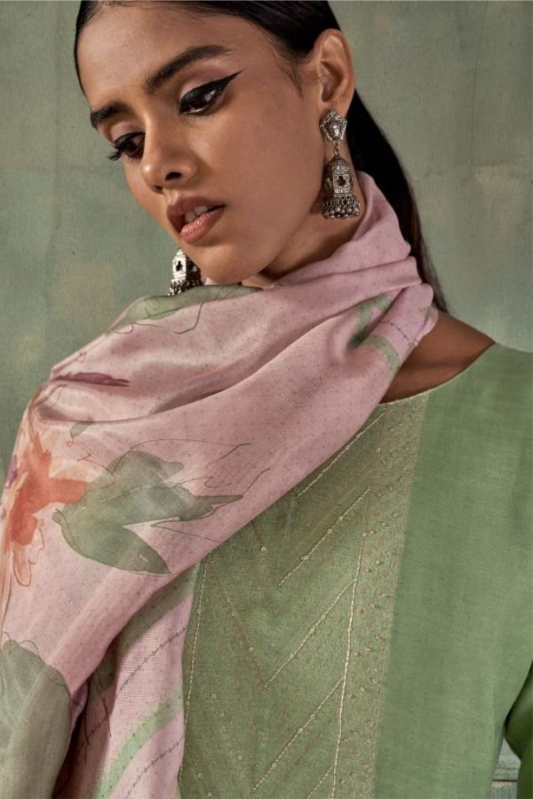 Omtex Noor Linen Unstitched Ladies Salwar Suit 15551-D