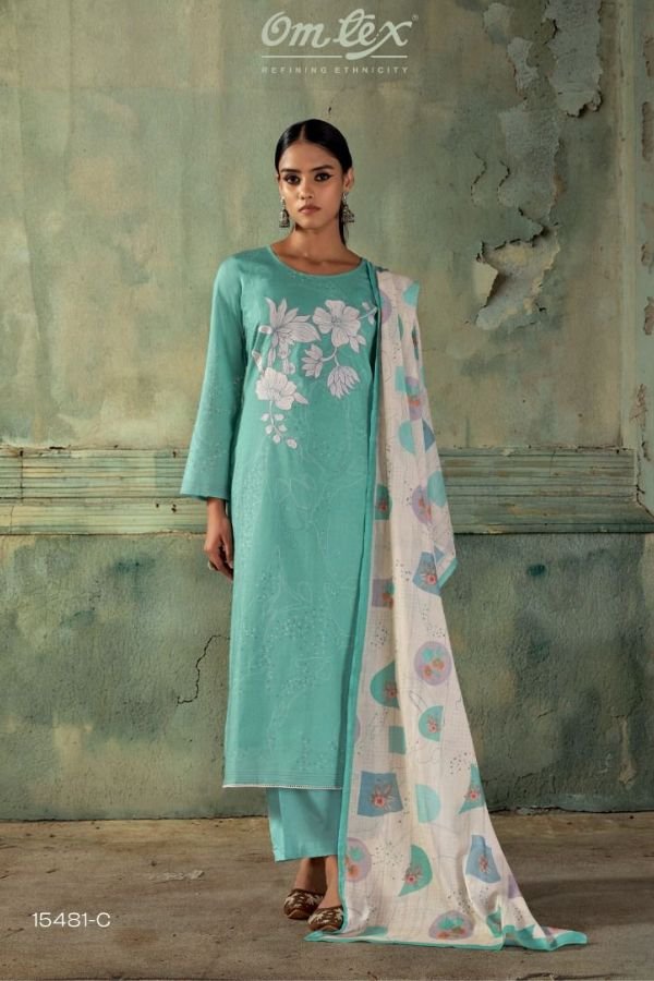 Omtex Saina Premium Lawn Cotton Ladies Suit 15481-C
