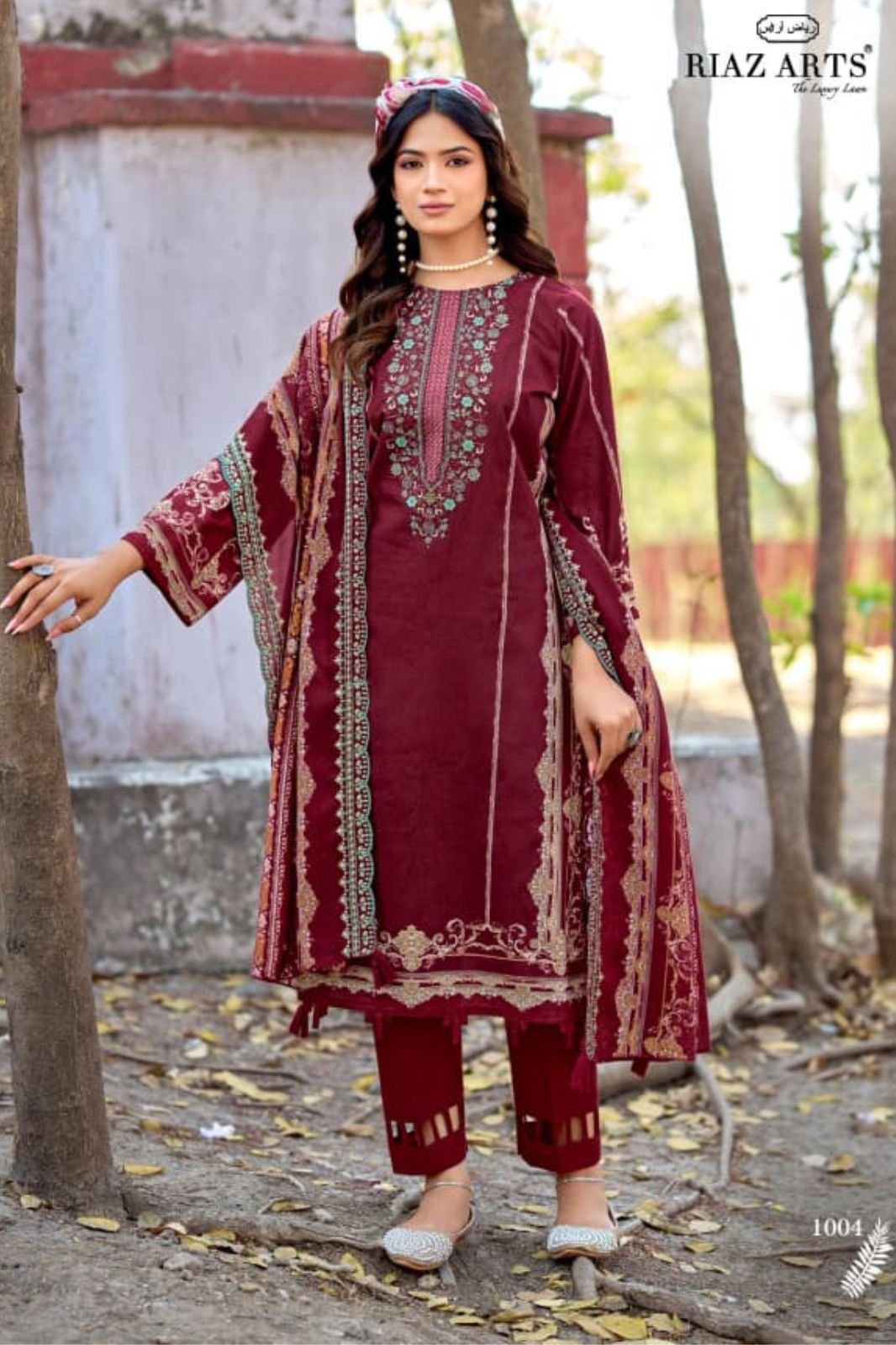 Riaz Arts Bin Saeed Surbhi Cotton Camric Lawn Suit 1004