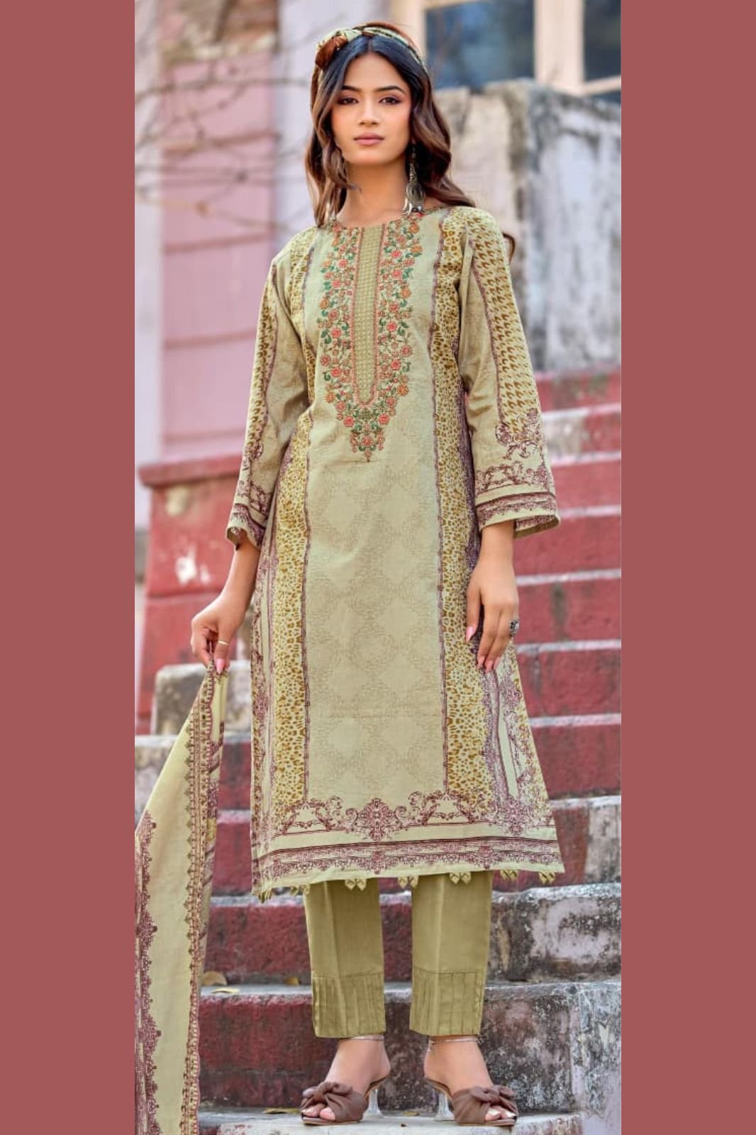 Riaz Arts Bin Saeed Surbhi Cotton Camric Lawn Suit 1006