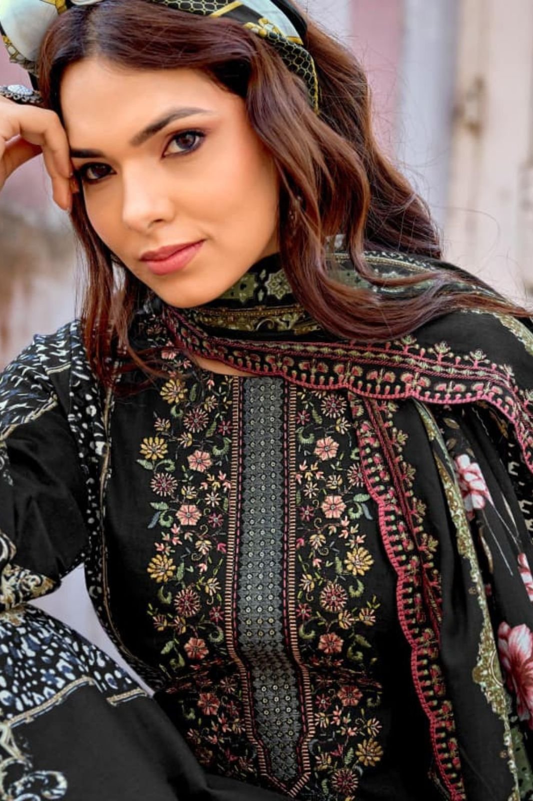 Riaz Arts Bin Saeed Surbhi Cotton Camric Lawn Suit 1003
