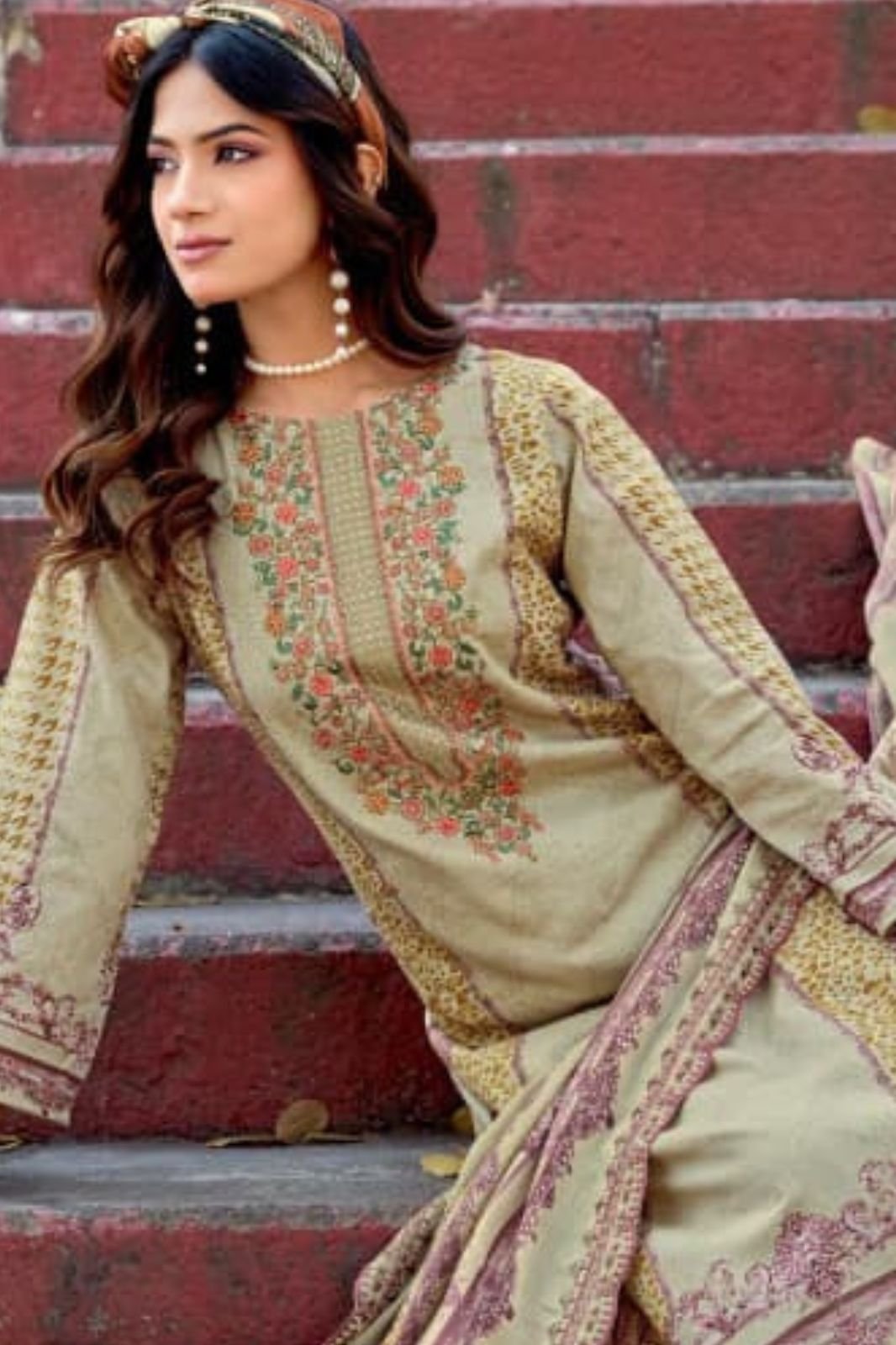 Riaz Arts Bin Saeed Surbhi Cotton Camric Lawn Suit 1006