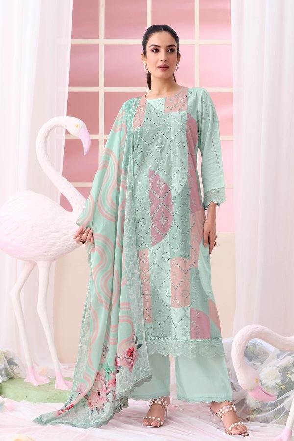 Sahiba Resham Art Premium Cotton Salwar Suit 945