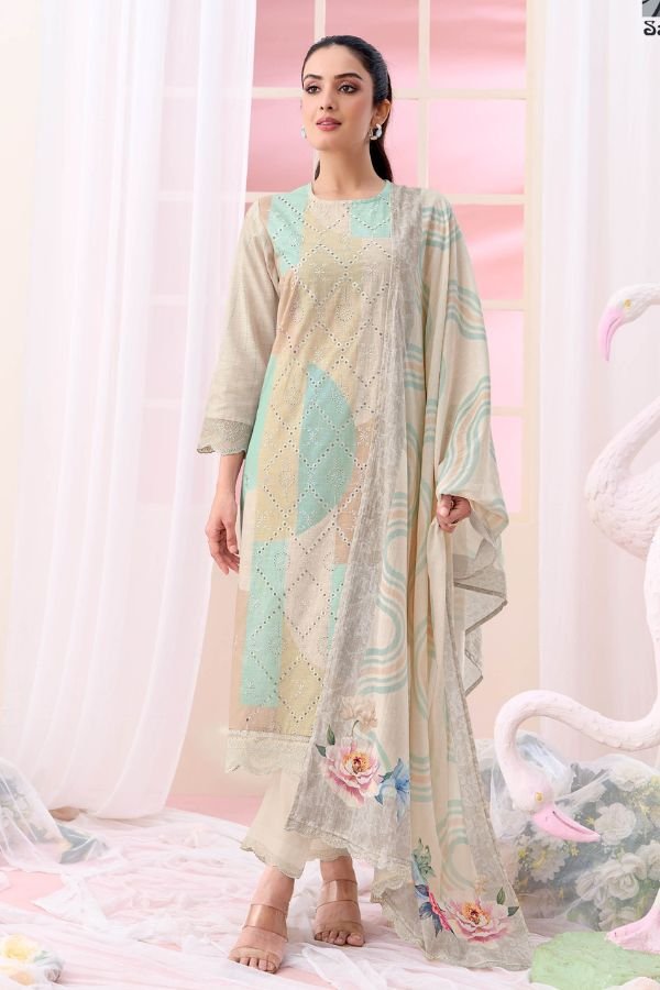 Sahiba Resham Art Premium Cotton Salwar Suit 987