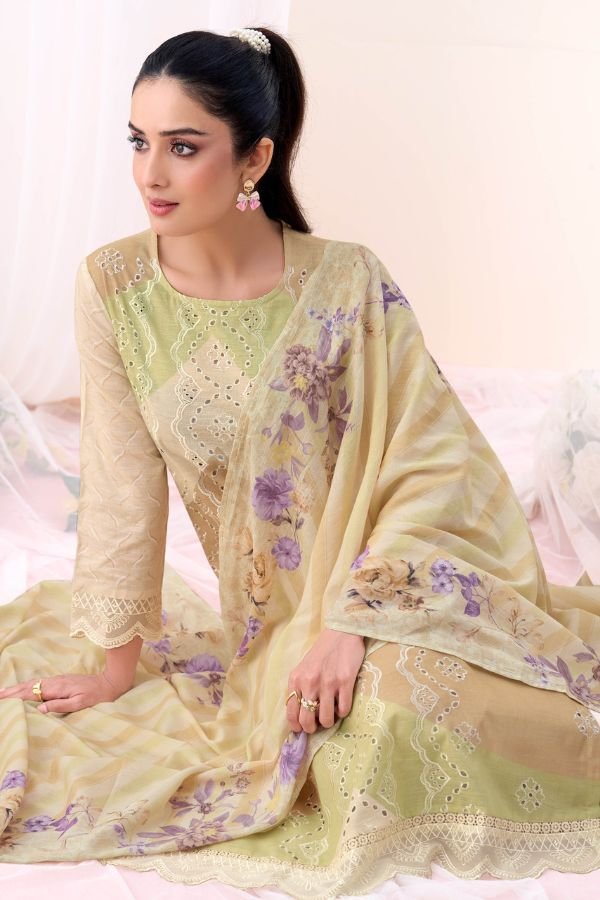 Sahiba Resham Art Premium Cotton Salwar Suit 965