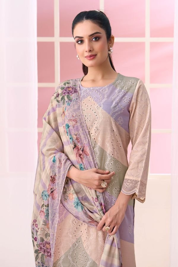 Sahiba Resham Art Premium Cotton Salwar Suit 935