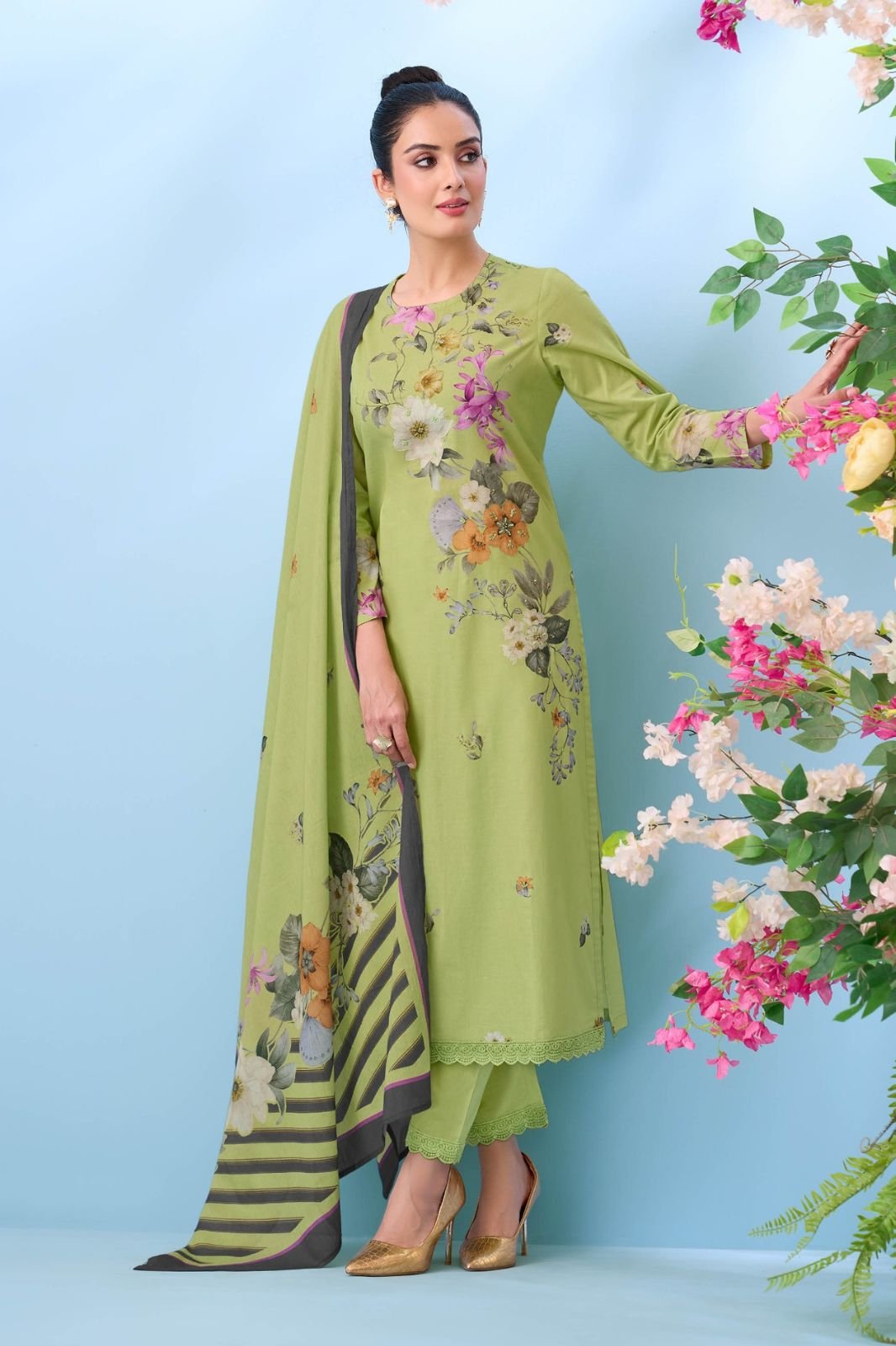 Sahiba Sudriti Bloom Theory Pure Cotton Lawn Suit 313